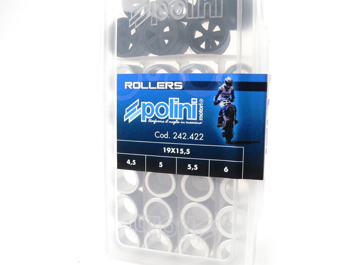 Roller set -POLINI premium quality 19x15.5mm- 4.5-5.0-5.5-6.0g