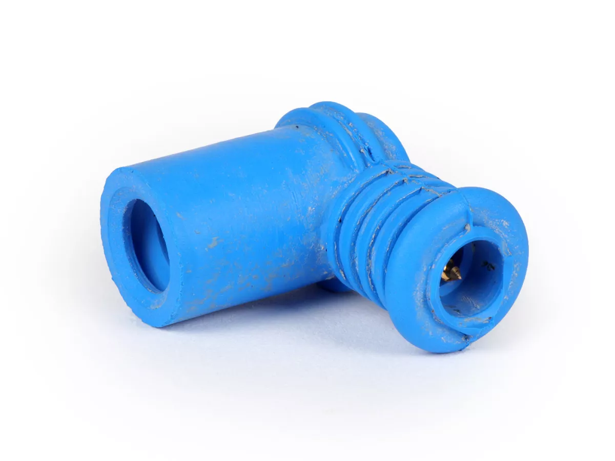 Bougiedop -POLINI- silicone, kort - blauw