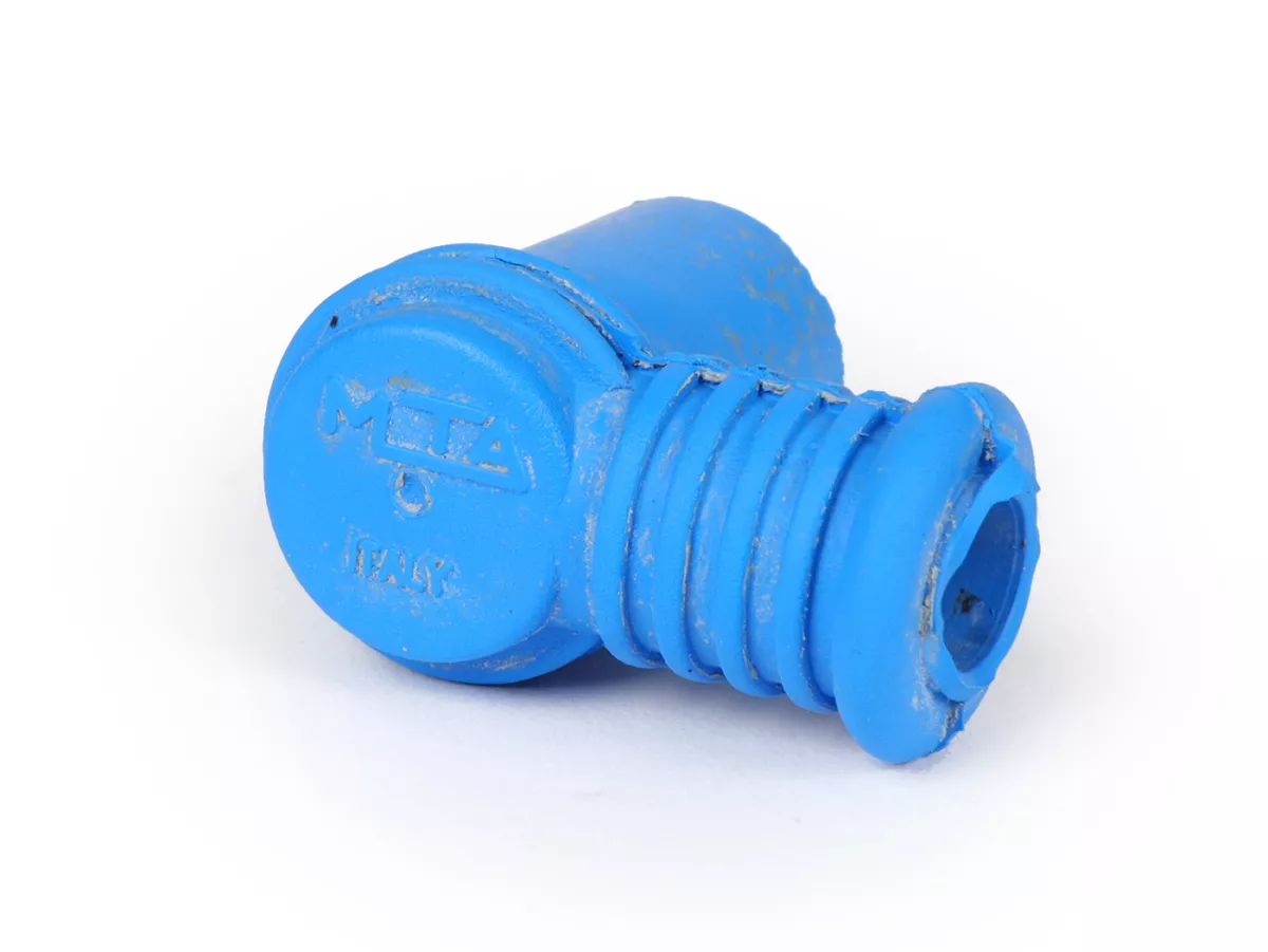 Bougiedop -POLINI- silicone, kort - blauw