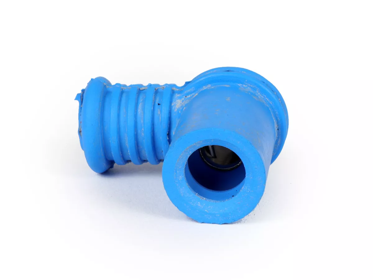 Bougiedop -POLINI- silicone, kort - blauw