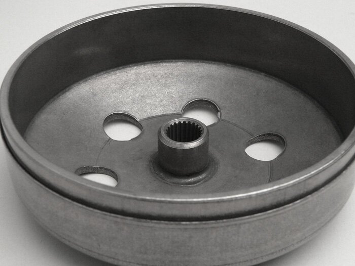 Kopplingsklocka -POLINI Speedbell- Piaggio/Gilera 50-100 ccm (2-takts, 4-takts) Ø=107mm