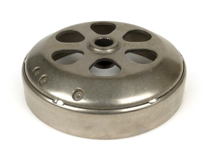 Campana frizione -POLINI Speedbell- Piaggio Beverly 400, Piaggio Beverly 500, Piaggio MP3 400, Piaggio MP3 500, Piaggio X8 400, Piaggio X9 500, Piaggio X9 500 Evolution, Piaggio X10 500 ie (Euro 3), Piaggio XEvo 400, Aprilia Atlantic 400 Sprint, Aprilia A