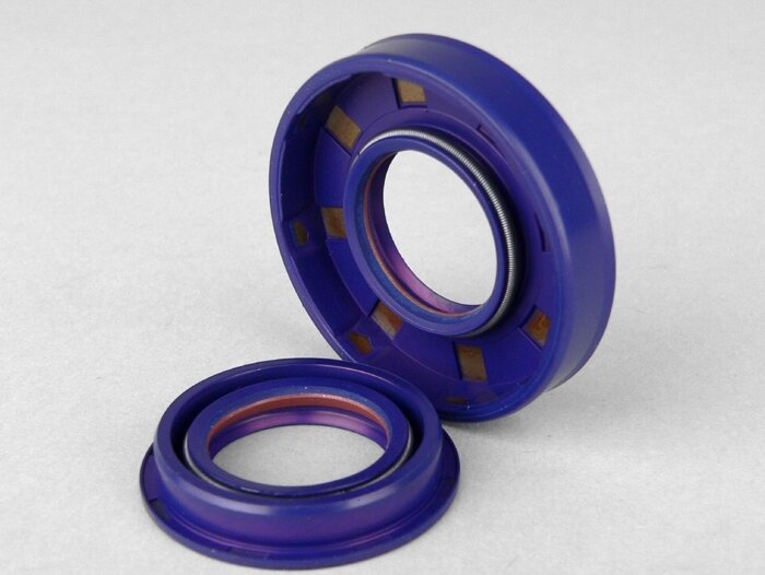 Oljetätningssats för vevaxel -POLINI PTFE/FKM- Minarelli 50 ccm MA, MY, CW, CA, CY