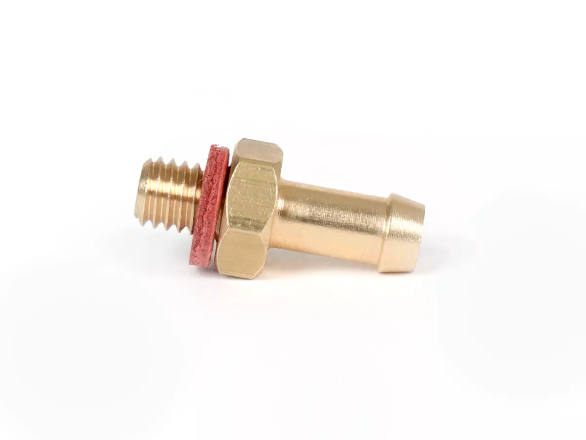 Vakuumanslutning -POLINI- M6 x 1,0 (SW=10, Ø invändigt = 3 mm, Ø utvändigt = 5 mm)
