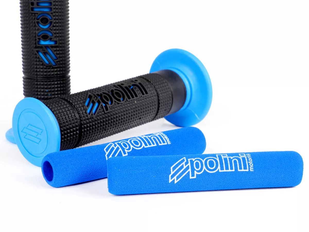 Greepset -POLINI- Big Evolution - Ø=22/24mm - zwart/blauw