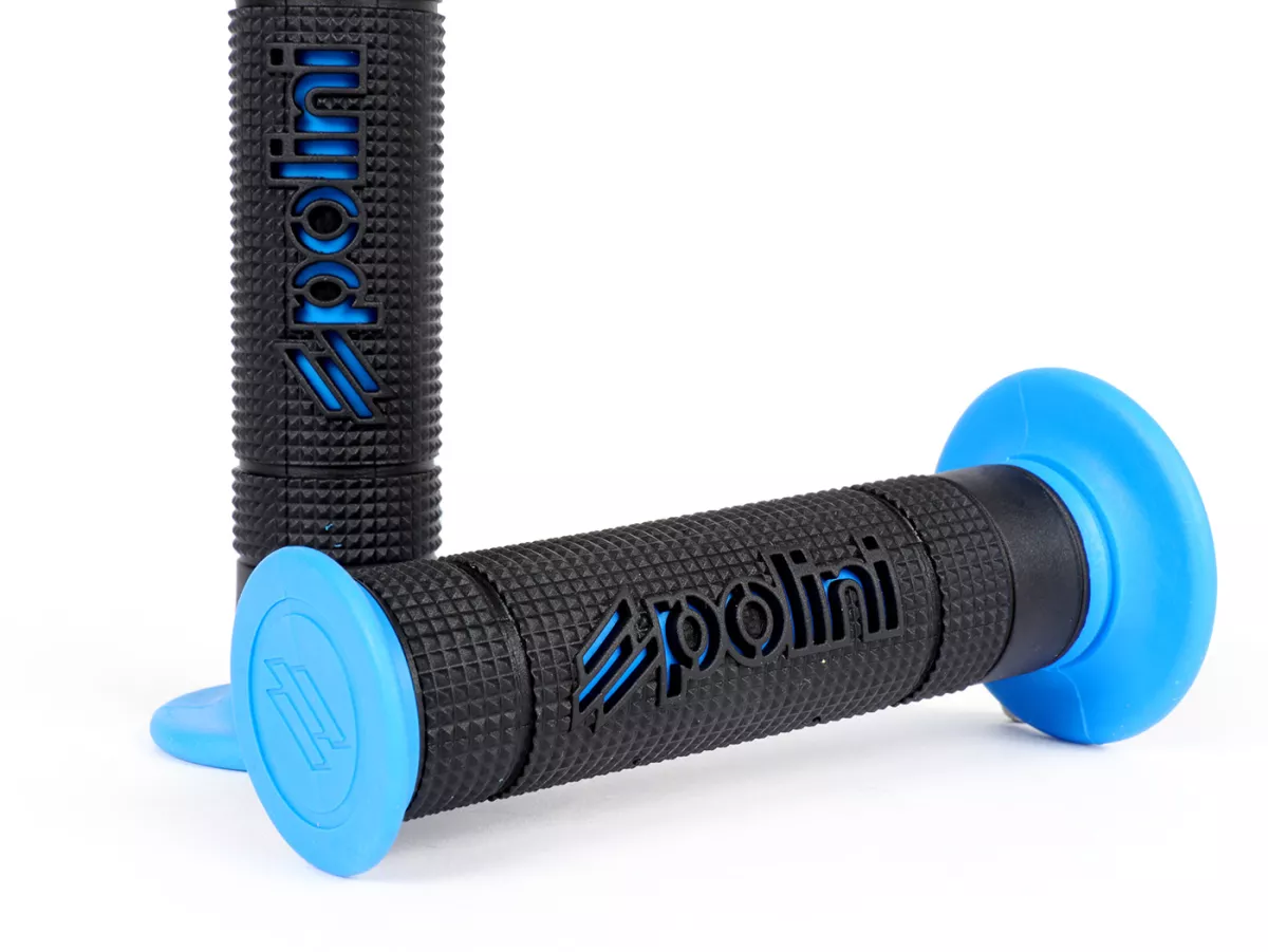 Greepset -POLINI- Big Evolution - Ø=22/24mm - zwart/blauw