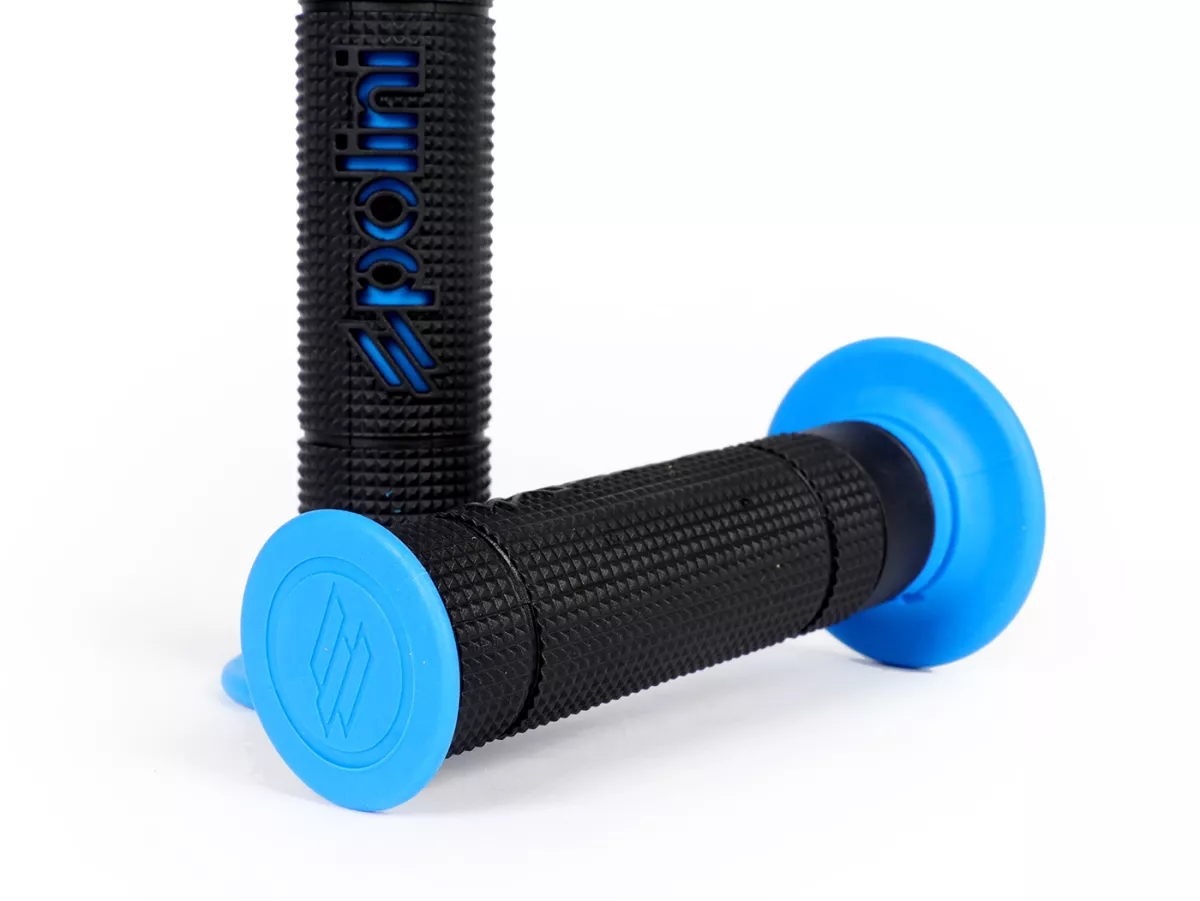 Greepset -POLINI- Big Evolution - Ø=22/24mm - zwart/blauw