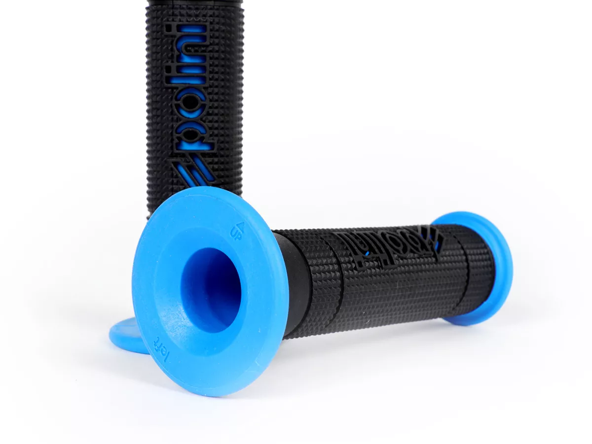 Greepset -POLINI- Big Evolution - Ø=22/24mm - zwart/blauw