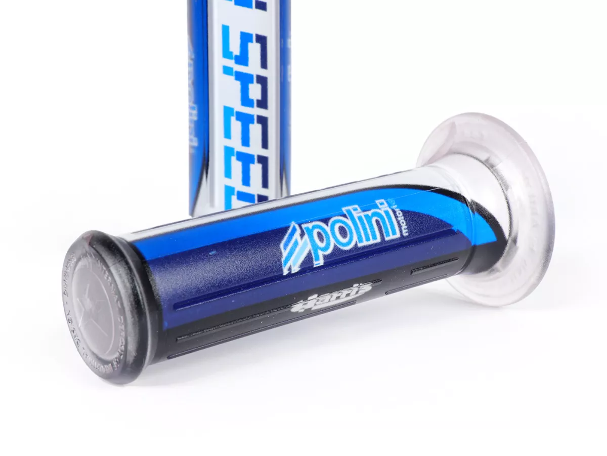 Set handvatten -POLINI- HI-SPEED - Ø=22/24mm - wit/blauw