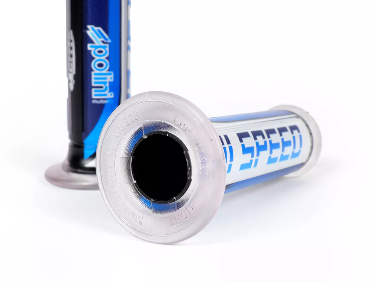 Set handvatten -POLINI- HI-SPEED - Ø=22/24mm - wit/blauw