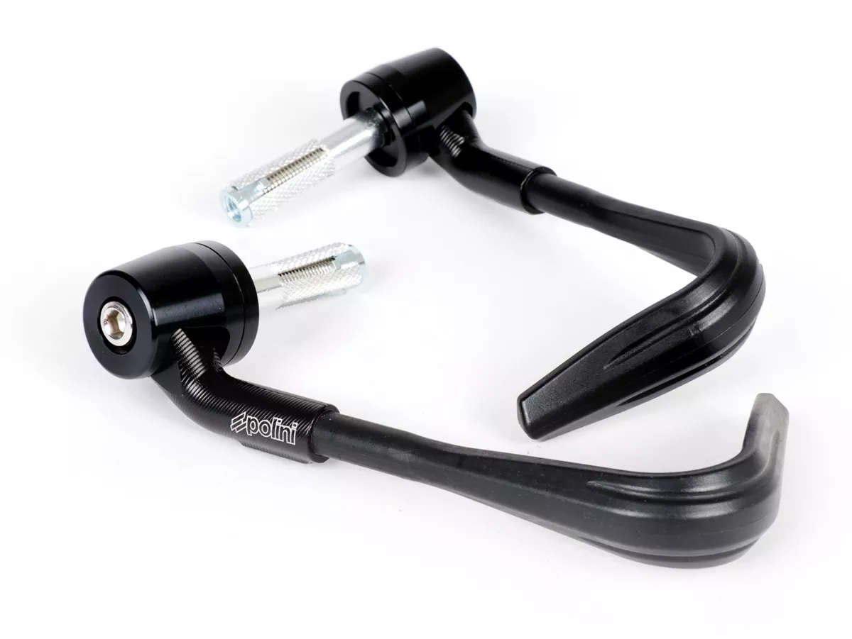 Set di protezioni per le mani -POLINI- nero - protezione della leva - Ø= 12/14 + 14/16mm