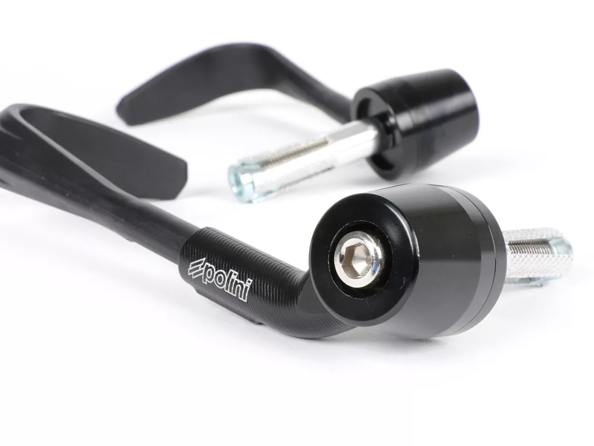 Set di protezioni per le mani -POLINI- nero - protezione della leva - Ø= 12/14 + 14/16mm