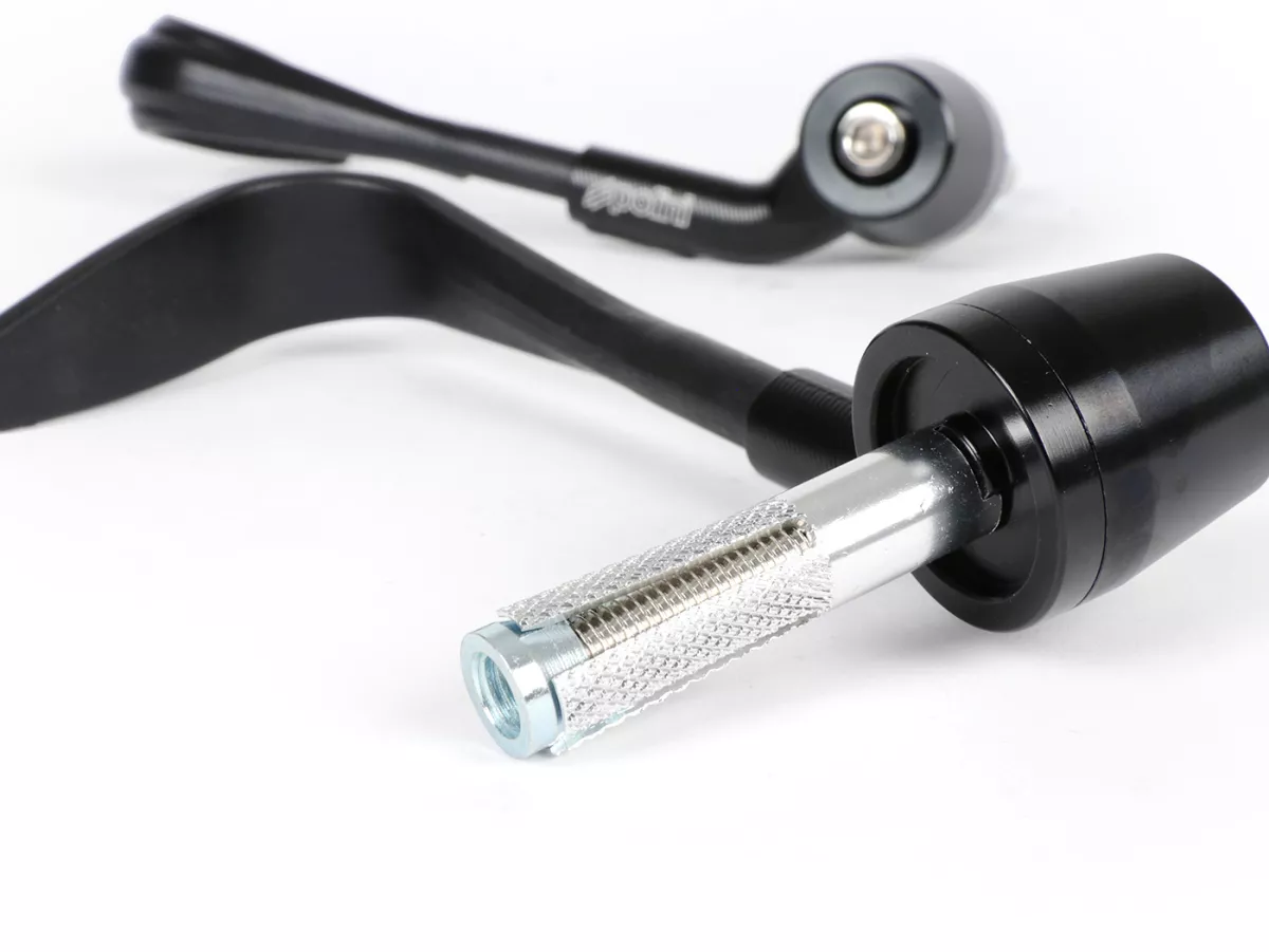 Set di protezioni per le mani -POLINI- nero - protezione della leva - Ø= 12/14 + 14/16mm