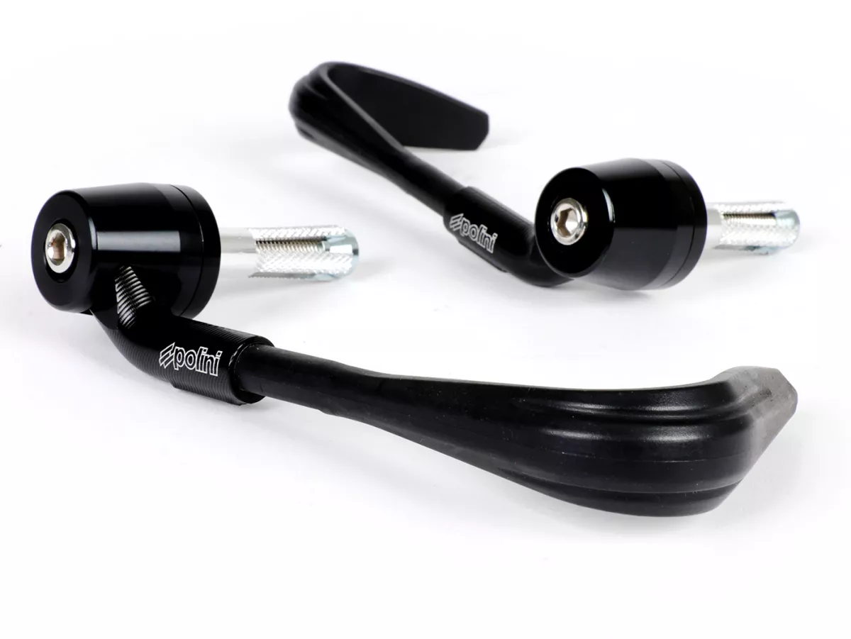 Set di protezioni per le mani -POLINI- nero - protezione della leva - Ø= 12/14 + 14/16mm