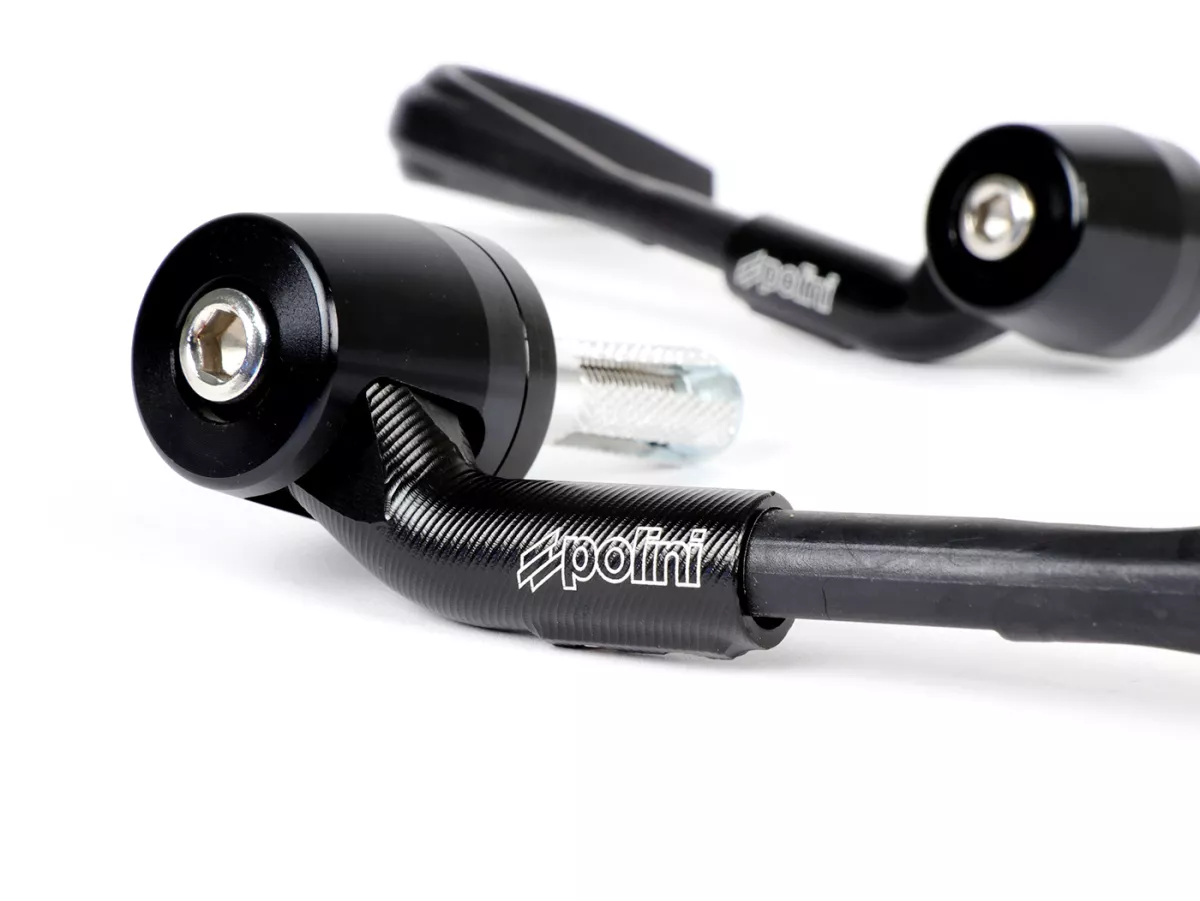 Set di protezioni per le mani -POLINI- nero - protezione della leva - Ø= 12/14 + 14/16mm