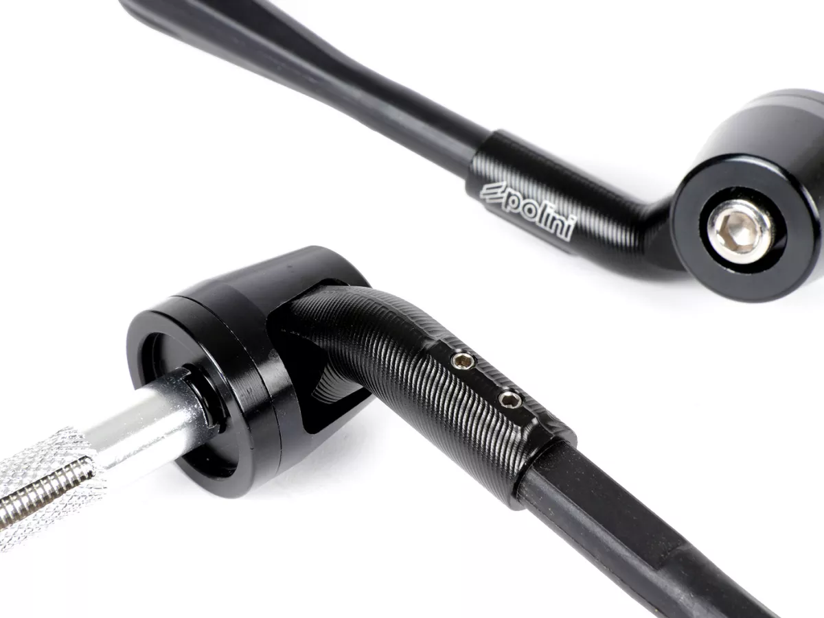 Set di protezioni per le mani -POLINI- nero - protezione della leva - Ø= 12/14 + 14/16mm