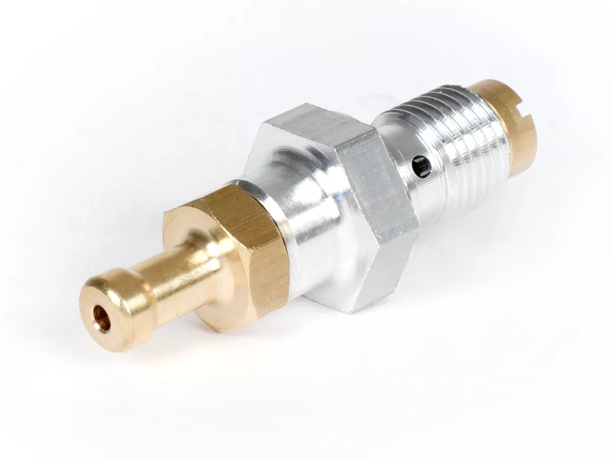 Tornillo banjo para cámara de flotador con tapón de vaciado -POLINI- Dell'Orto PHBH, PHBL, VHST