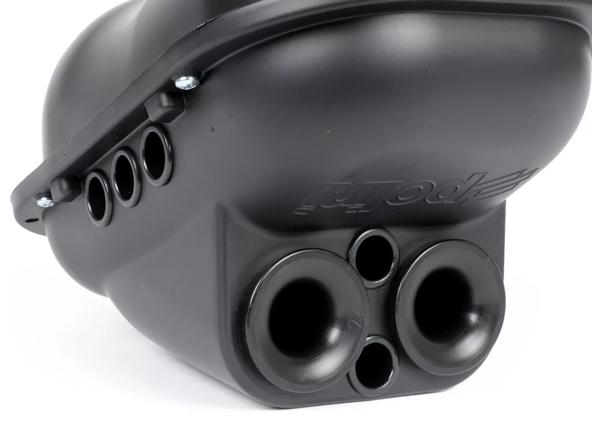 Airbox -POLINI- THOR - ancho de conexión Ø = 62mm, entrada Ø = 2 x 22mm