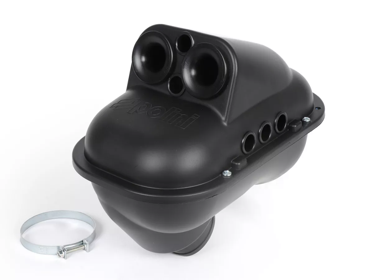 Airbox -POLINI- THOR - ancho de conexión Ø = 62mm, entrada Ø = 2 x 22mm