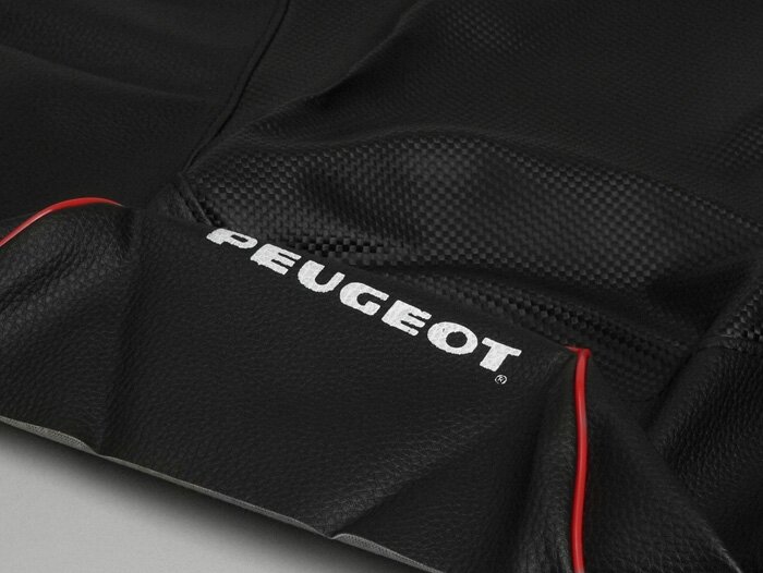 Funda de asiento -X-TREME Sport- Peugeot Vivacity (-2007) - Carbon Style / Rojo