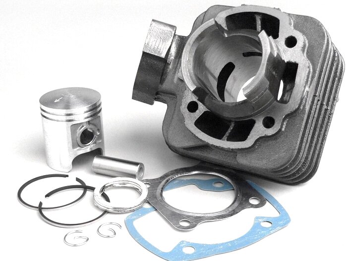 Cilindro -QUALITÀ OEM 50 cc- Peugeot AC (verticale) - SPEEDFIGHT1 50 cc AC, SPEEDFIGHT2 50 cc AC, TKR50, TREKKER50, VIVACITY50, ELYSEO50, SQUAB50, SV50, ZENITH50, BUXY50, ELYSTAR50, LOOXOR50, SPEEDAKE