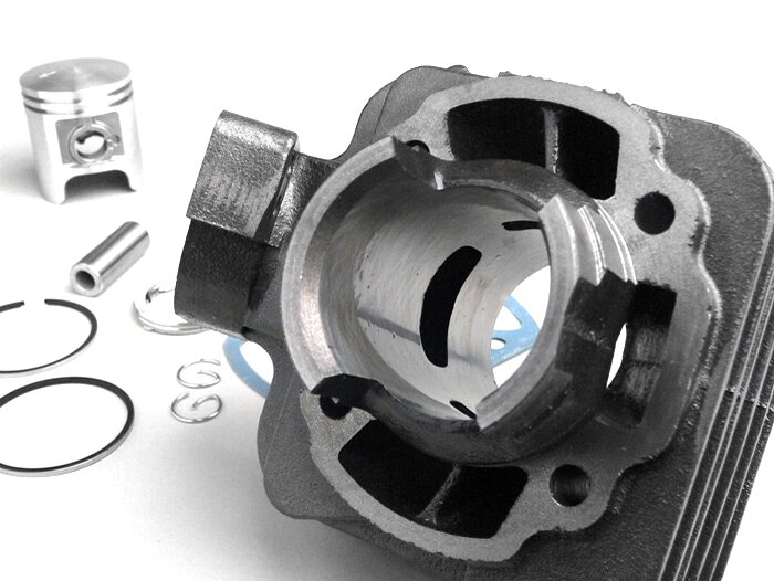 Cilindro -QUALITÀ OEM 50 cc- Peugeot AC (verticale) - SPEEDFIGHT1 50 cc AC, SPEEDFIGHT2 50 cc AC, TKR50, TREKKER50, VIVACITY50, ELYSEO50, SQUAB50, SV50, ZENITH50, BUXY50, ELYSTAR50, LOOXOR50, SPEEDAKE