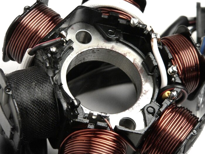 Ignition -OEM QUALITY stator- Peugeot 50-100 cc (models without immobiliser) - SPEEDFIGHT1 50 cc, SPEEDFIGHT2 50 cc, XFIGHT50, BUXY50, ELYSEO50, ELYSTAR50, LOOXOR50, METALX50, SPEEDAKE, SQUAB50, SV50, TKR50, TREKKER50, VIVACITY50, ZENITH50