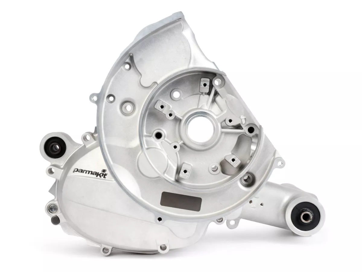 Cárter motor -PARMAKIT estándar- Vespa V50, V90, PV, ET3, PK S, PK XL, Motovespa PK75, rebosadero estándar - sin arranque eléctrico