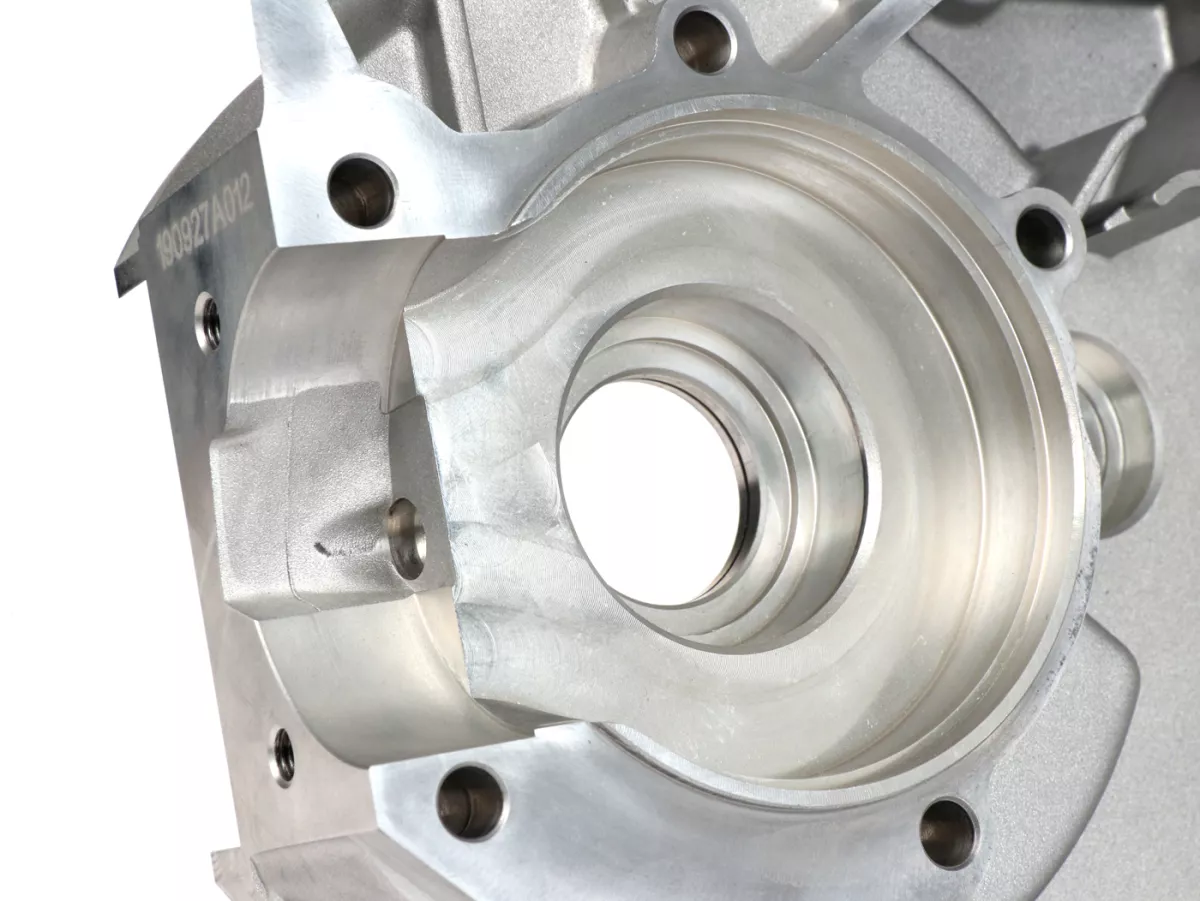 Cárter motor -PARMAKIT estándar- Vespa V50, V90, PV, ET3, PK S, PK XL, Motovespa PK75, rebosadero estándar - sin arranque eléctrico