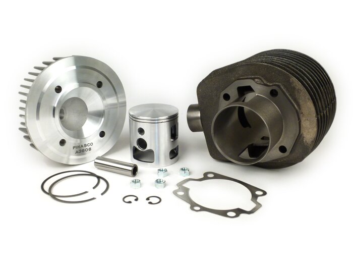 Cilindro -PINASCO 177 ccm 2 puertos fundición gris- Vespa Sprint150 (VLB1T), GT125 (VNL2T), GL150 (VLA1T, VGLA1T, VGLB1T), Super, VNB, VBA, VBB