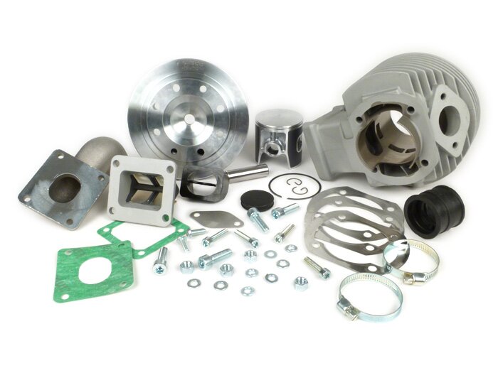 Cylinder -PINASCO Zuera Ø57.5mm SRV reed 135cc- Vespa V50, PV125, ET3, PK50, PK80, PK125