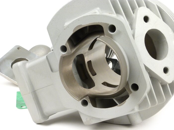 Cylinder -PINASCO Zuera Ø57.5mm SRV reed 135cc- Vespa V50, PV125, ET3, PK50, PK80, PK125