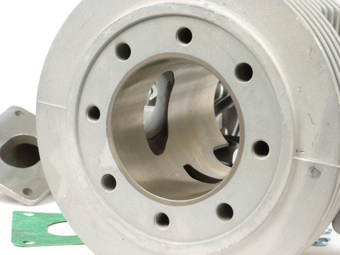 Cylinder -PINASCO Zuera Ø57.5mm SRV reed 135cc- Vespa V50, PV125, ET3, PK50, PK80, PK125