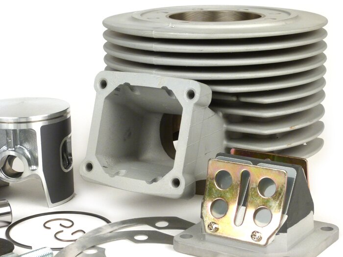 Cylinder -PINASCO Zuera Ø57.5mm SRV reed 135cc- Vespa V50, PV125, ET3, PK50, PK80, PK125