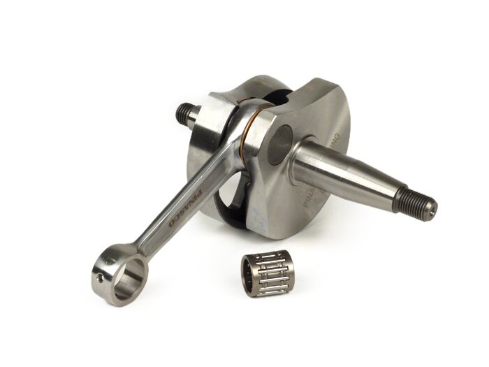 Albero motore -PINASCO Racing (valvola rotante), corsa 51mm, biella 97mm- Albero di conversione Vespa PK50 XL/XL2 a 125cc (cono Ø 20mm)