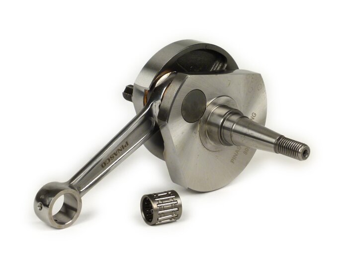 Crankshaft -PINASCO Racing, rotary valve, stroke 57mm, conrod 105mm- Vespa Sprint150 (VLB1T), GL150 (VLA1T), GT125 (VNL2T), GTR125 (VNL2T)
