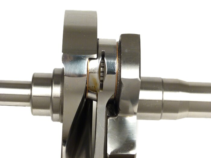 Albero motore -PINASCO Racing, valvola rotante, corsa=60mm, biella=110mm- Vespa Rally200 Femsatronic