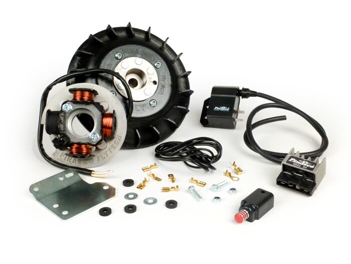 Ignition -PINASCO Flytech 12V- Vespa V50, V90, PV125, ET3, PK S (19mm cone) - 1400gr.