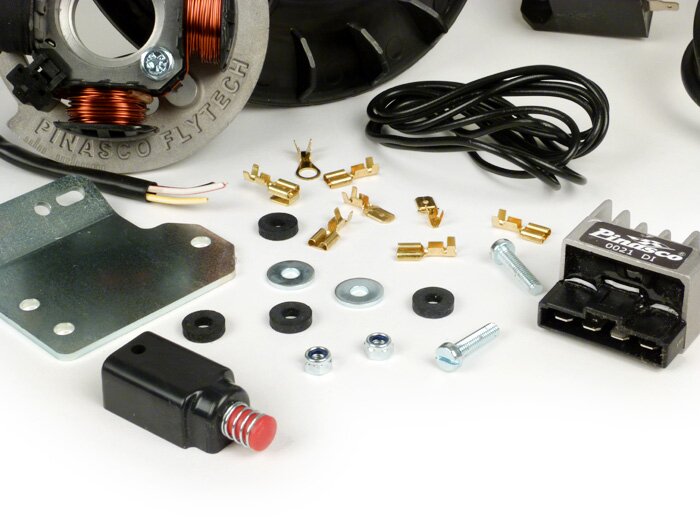 Ignition -PINASCO Flytech 12V- Vespa V50, V90, PV125, ET3, PK S (19mm cone) - 1400gr.