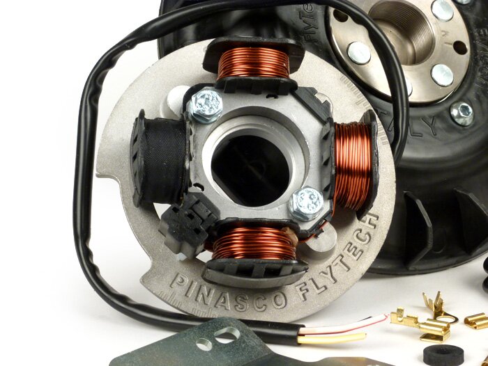 Ignition -PINASCO Flytech 12V- Vespa V50, V90, PV125, ET3, PK S (19mm cone) - 1400gr.