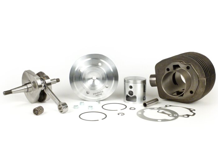 Kit di messa a punto -PINASCO 190cc 2 canali cilindro in ghisa grigia Ø=63mm, corsa albero motore=60mm- Vespa Sprint150 (VLB1T), GT125 (VNL2T), GTR125 (VNL2T), Super, GL150 (VLA1T), VNA, VBA, VNB, VBB