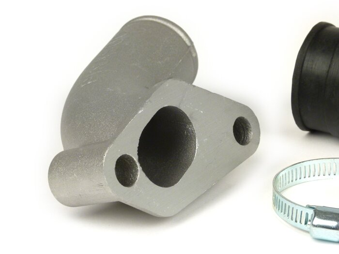 Inloppsgrenrör -PINASCO roterande ventil- Vespa PX80, PX125, PX150, PX200, Sprint, Vespa Rally180, Rally200 - AW=Ø34mm (förgasare Ø28-30mm - PHBH, VHSH, PWK28, TMX30, Smartcarb 26-28)