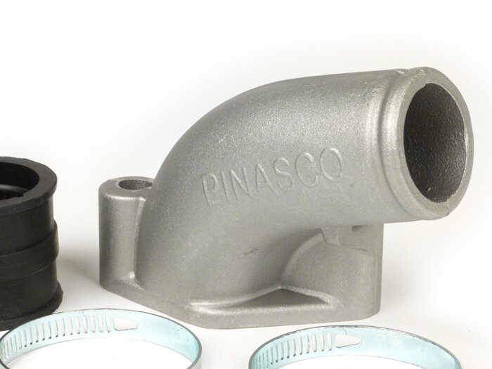 Inloppsgrenrör -PINASCO roterande ventil- Vespa PX80, PX125, PX150, PX200, Sprint, Vespa Rally180, Rally200 - AW=Ø34mm (förgasare Ø28-30mm - PHBH, VHSH, PWK28, TMX30, Smartcarb 26-28)