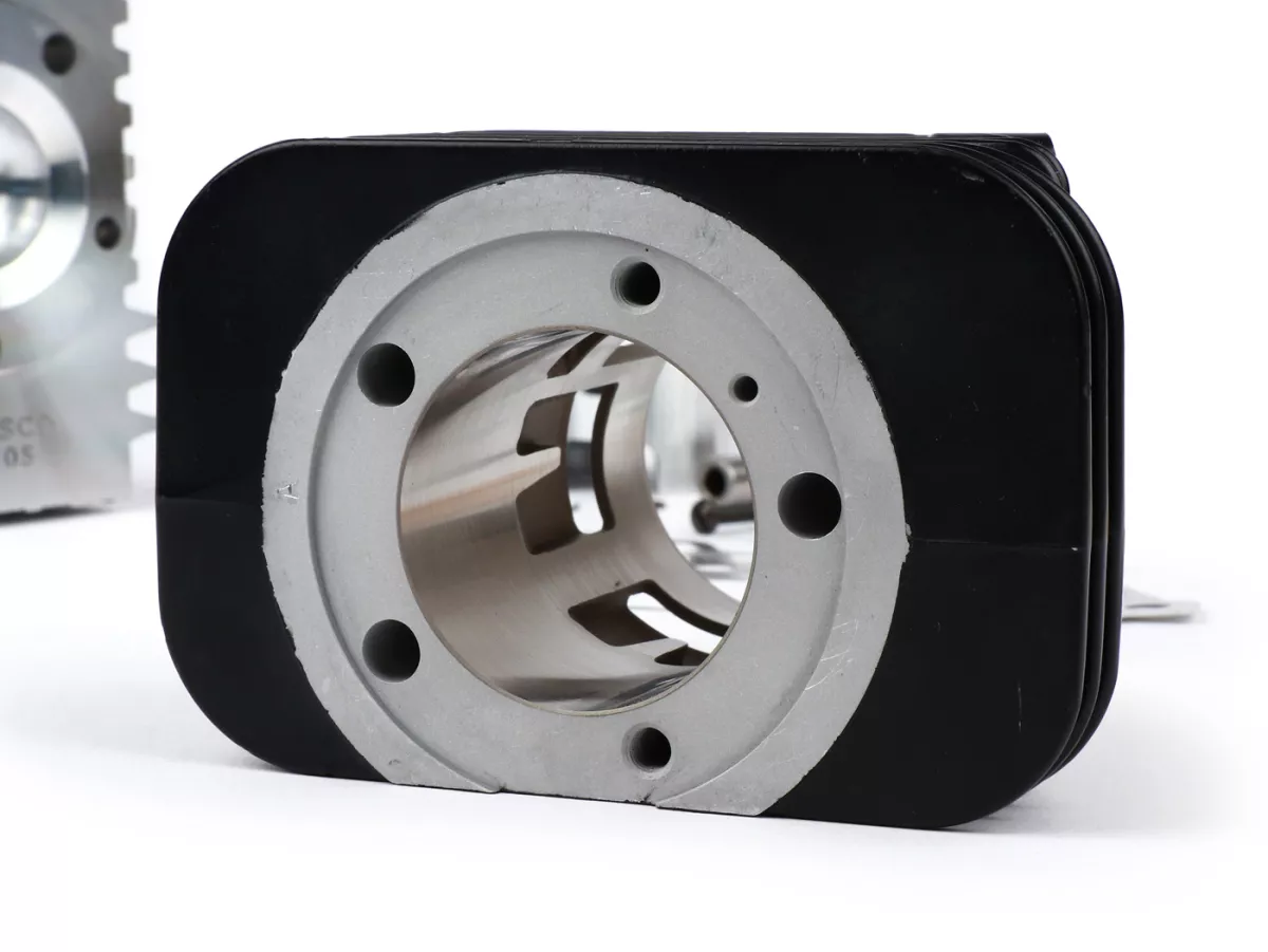 Cilinder -PINASCO Aluminium 72 ccm Evoten BOOSTER Ø46mm- Piaggio Ciao, Bravo, Boxer (zuigerpen = Ø 10mm)