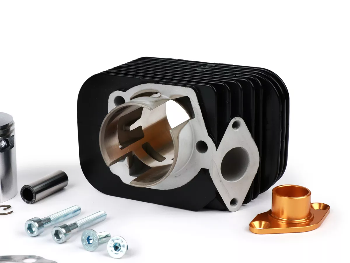 Cilinder -PINASCO Aluminium 72 ccm Evoten BOOSTER Ø46mm- Piaggio Ciao (zuigerpen = Ø 12mm)