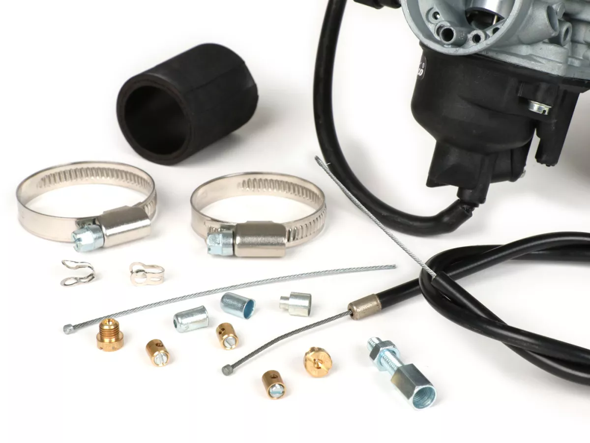 Förgasarsats -PINASCO Dellorto PHVB Ø22mm- Vespa Wideframe VM1T, VM2T, VN1T, VN2T, VL1T, VL2T, VL3T, VB, VGL1, ACMA - utan insugningsrör