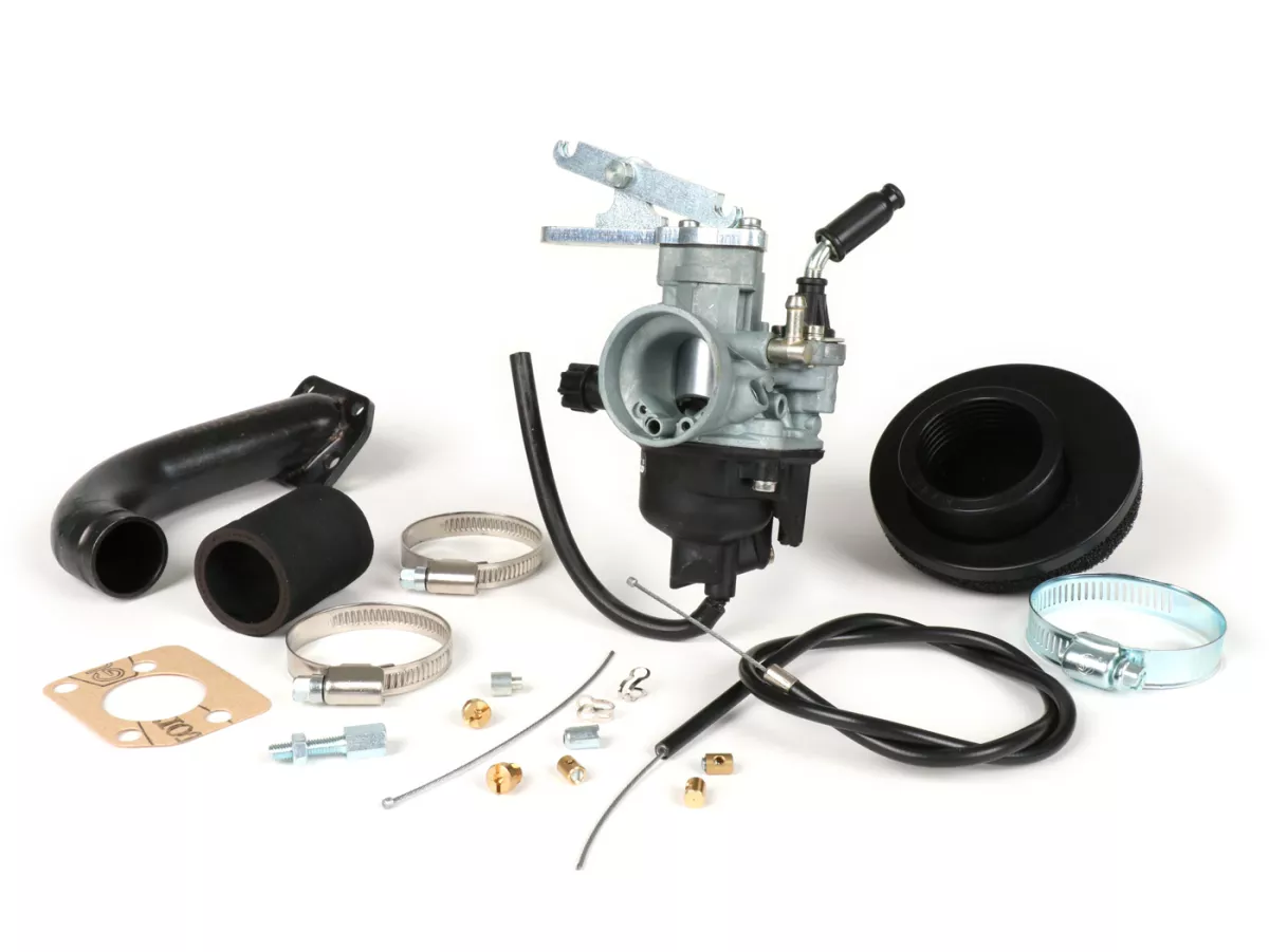 Kit carburador -PINASCO Dellorto PHVB Ø22mm- Vespa Wideframe VM1T, VM2T, VN1T, VN2T, VL1T, VL2T, VL3T, VB, VGL1, ACMA - con colector de admisión (sólo apto para cilindros Pinasco Nordkapp 160cc)