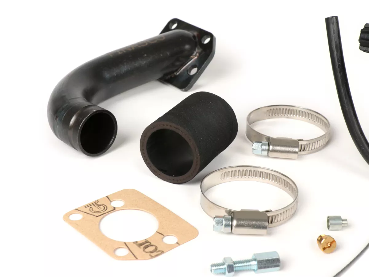 Kit carburador -PINASCO Dellorto PHVB Ø22mm- Vespa Wideframe VM1T, VM2T, VN1T, VN2T, VL1T, VL2T, VL3T, VB, VGL1, ACMA - con colector de admisión (sólo apto para cilindros Pinasco Nordkapp 160cc)