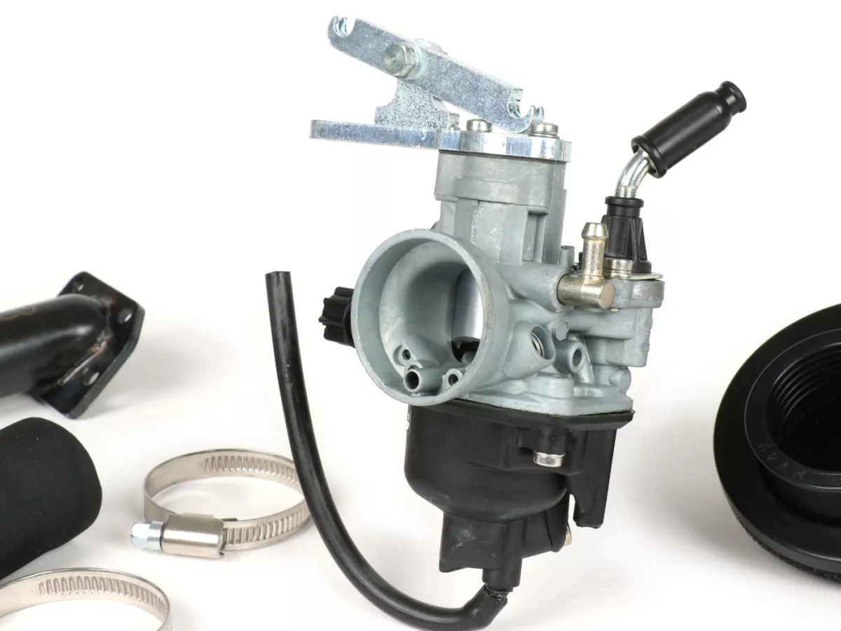 Kit carburador -PINASCO Dellorto PHVB Ø22mm- Vespa Wideframe VM1T, VM2T, VN1T, VN2T, VL1T, VL2T, VL3T, VB, VGL1, ACMA - con colector de admisión (sólo apto para cilindros Pinasco Nordkapp 160cc)