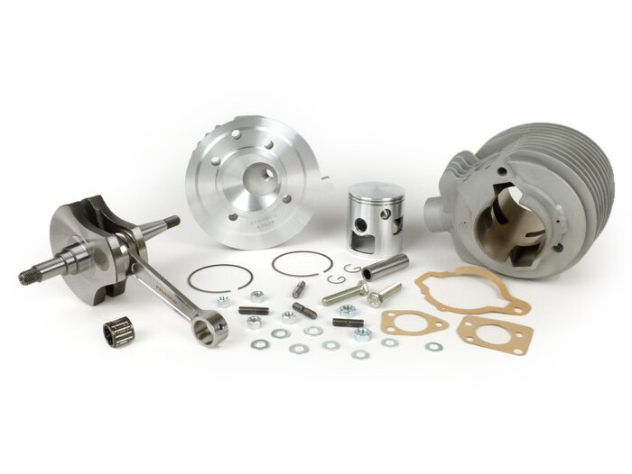 Tuningkit-PINASCO 160 ccm NORDKAPP, Wideframe, Faro Basso, cilindro aluminio Ø=60mm, carrera cigüeñal=57mm- Vespa 1953-1959, VM, VN, ACMA, VB1T, VGL1T, VL1T